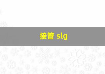 接管 slg